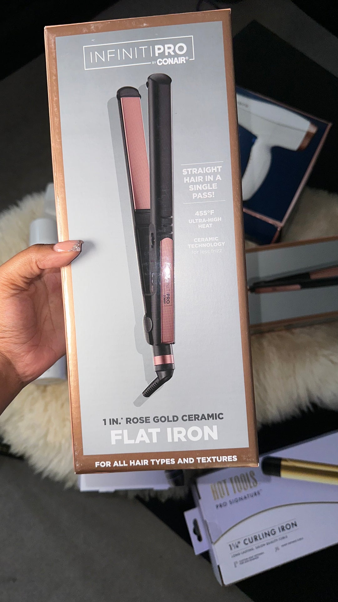 CONAIR INFINITY PRO ROSE GOLD FLAT IRON