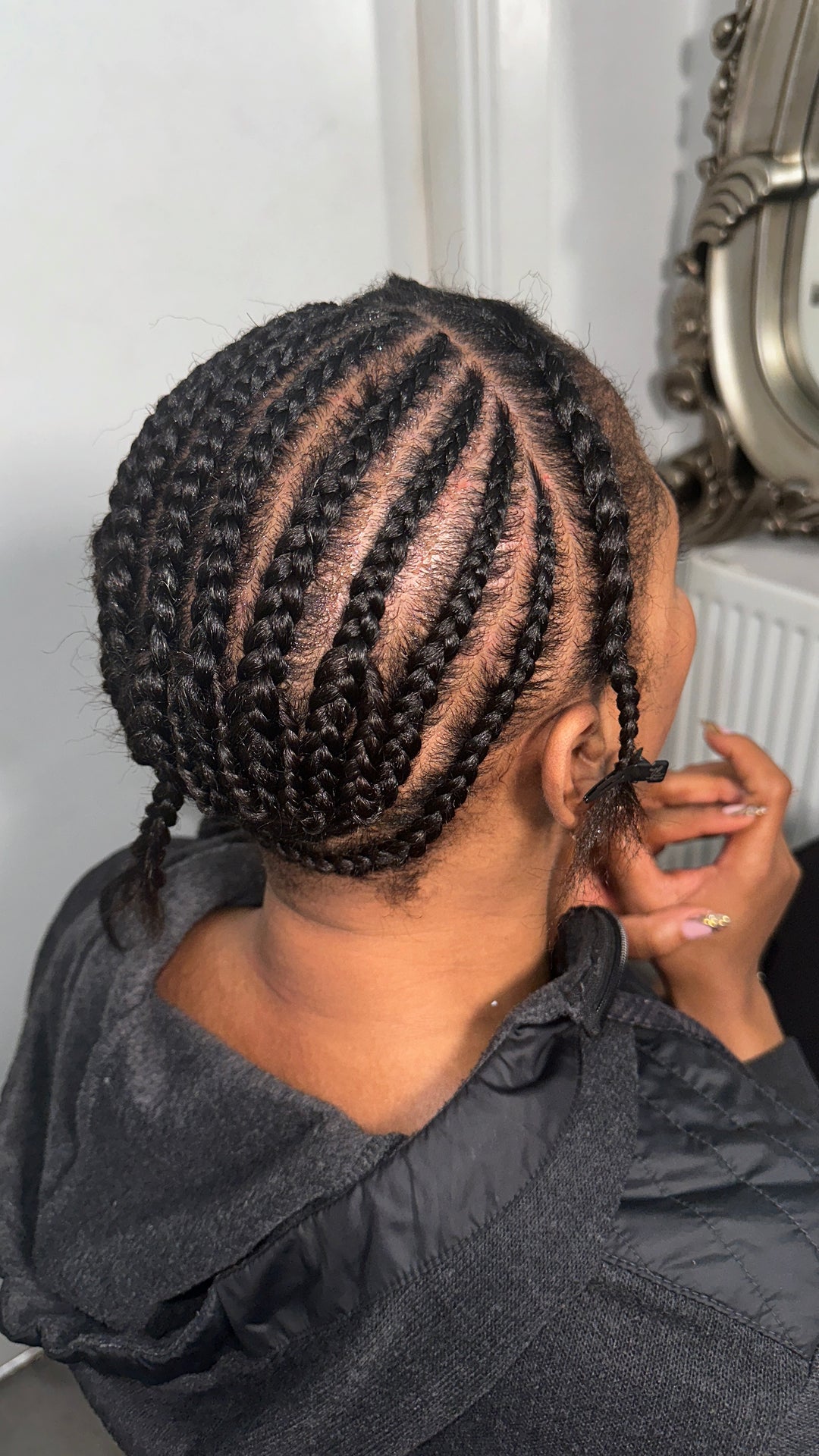 CORNROW 1-1 TRAINING - How to section/part hair professionally finish 