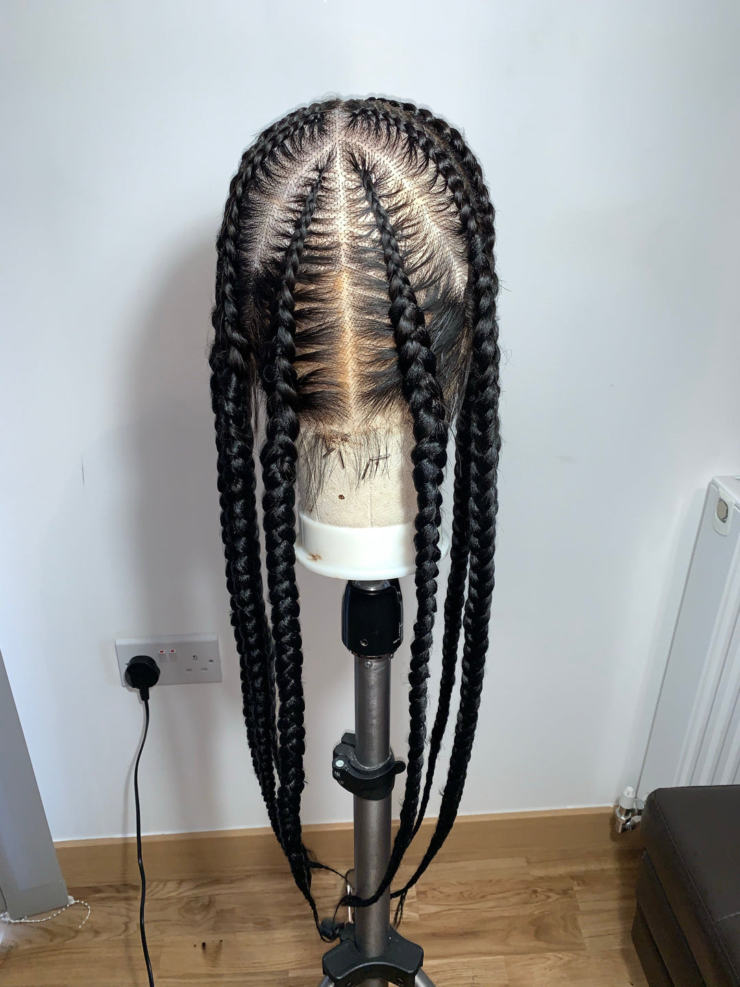 POP SMOKE UNIT  - Feed in Braided Full Lace Wig plucked and ready to 